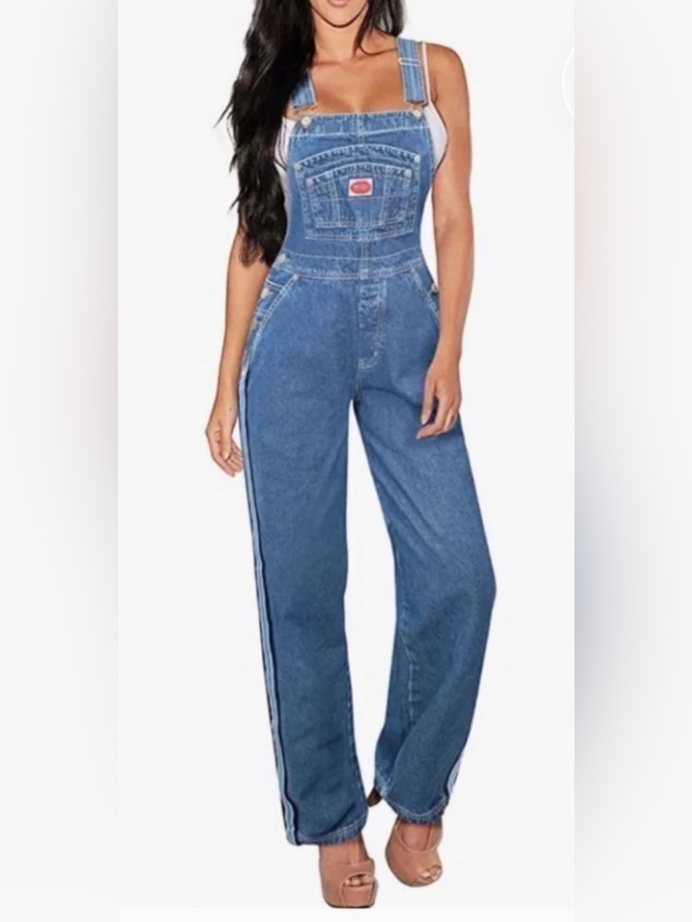 Vintage Revolt Denim Overalls Women’s L Blue